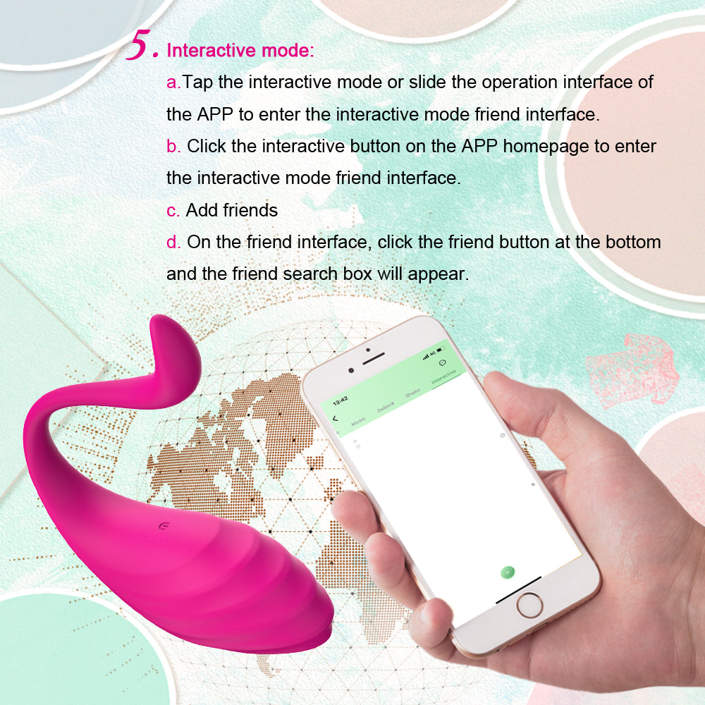 DEEPLIK APP Remote Control G-spot Panty Vibrator, Pink Fun Long Distance Bluetooth Wearable, Rechargerable Adult Sex Toys More Than 10 Vibrations for Women and Couple, Female Toy