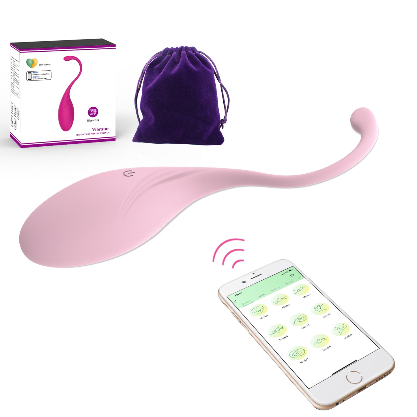 DEEPLIK Lush G -Spot Vibrators with Remote, Long Distance App Controlled Egg Vibrator Wireless Bluetooth Vibrating Women Sex Toys Rechargeable Massagers for Female Couples Sexual Stimulator