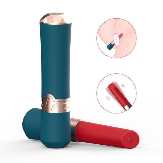 DEEPLIK Lipstick Bullet Vibrator Adult Sex Toys, 10 Powerful Vibrations, Mini for Clitoral Stimulation, Rechargeable & Discreet Electric Massagers, Waterproof Portable Toys Women Couples