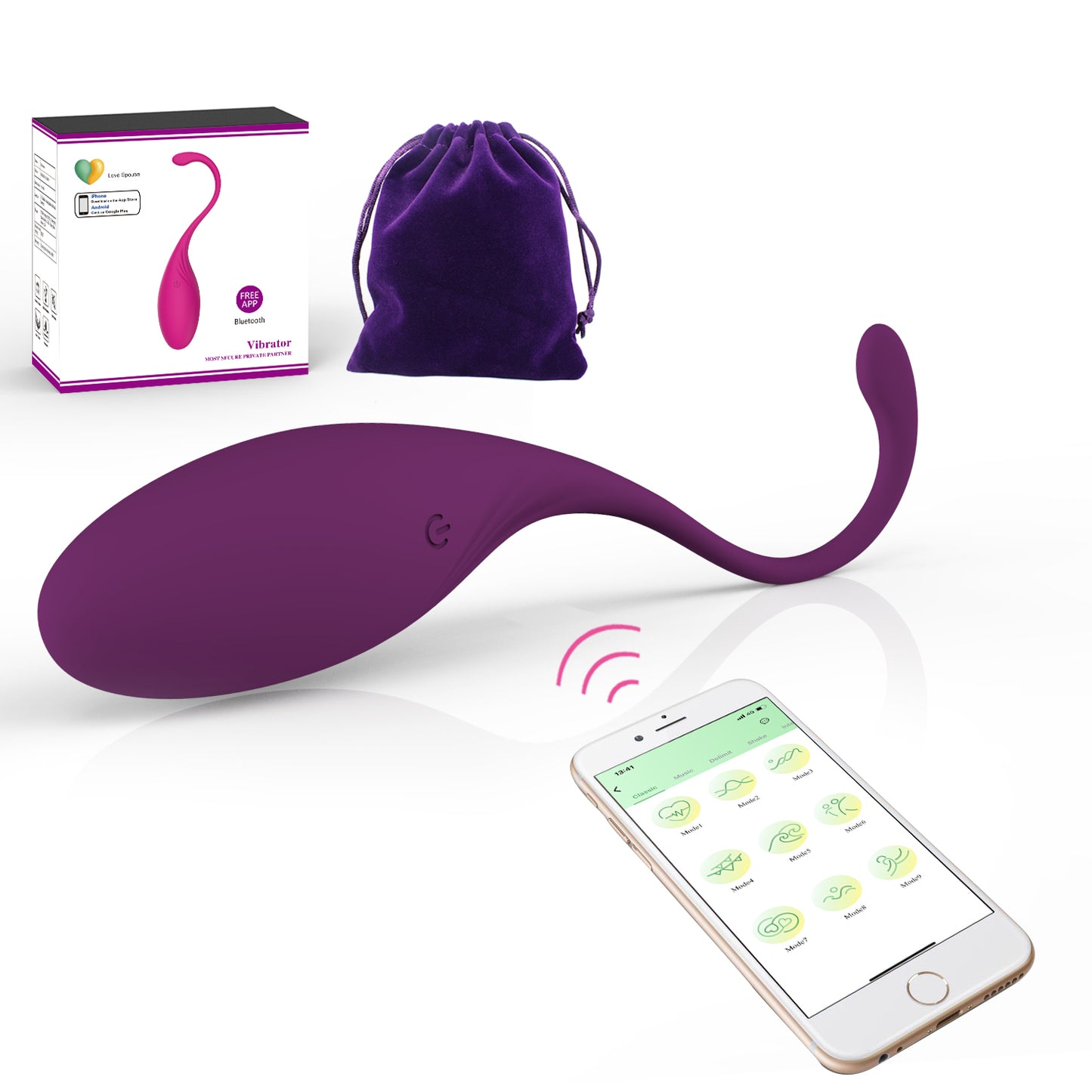 DEEPLIK Lush G -Spot Vibrators with Remote, Long Distance App Controlled Egg Vibrator Wireless Bluetooth Vibrating Women Sex Toys Rechargeable Massagers for Female Couples Sexual Stimulator