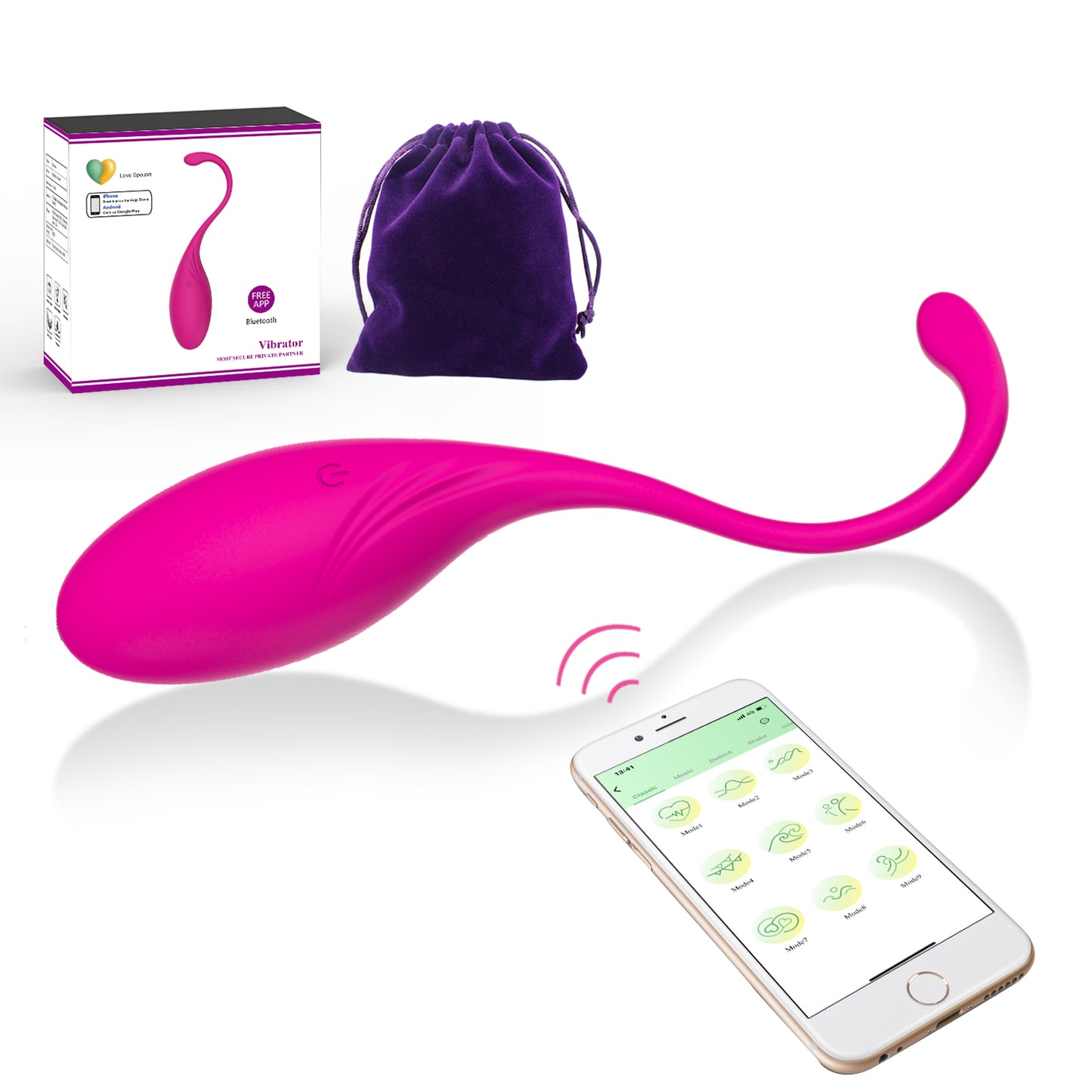 DEEPLIK Lush G -Spot Vibrators with Remote, Long Distance App Controlled Egg Vibrator Wireless Bluetooth Vibrating Women Sex Toys Rechargeable Massagers for Female Couples Sexual Stimulator