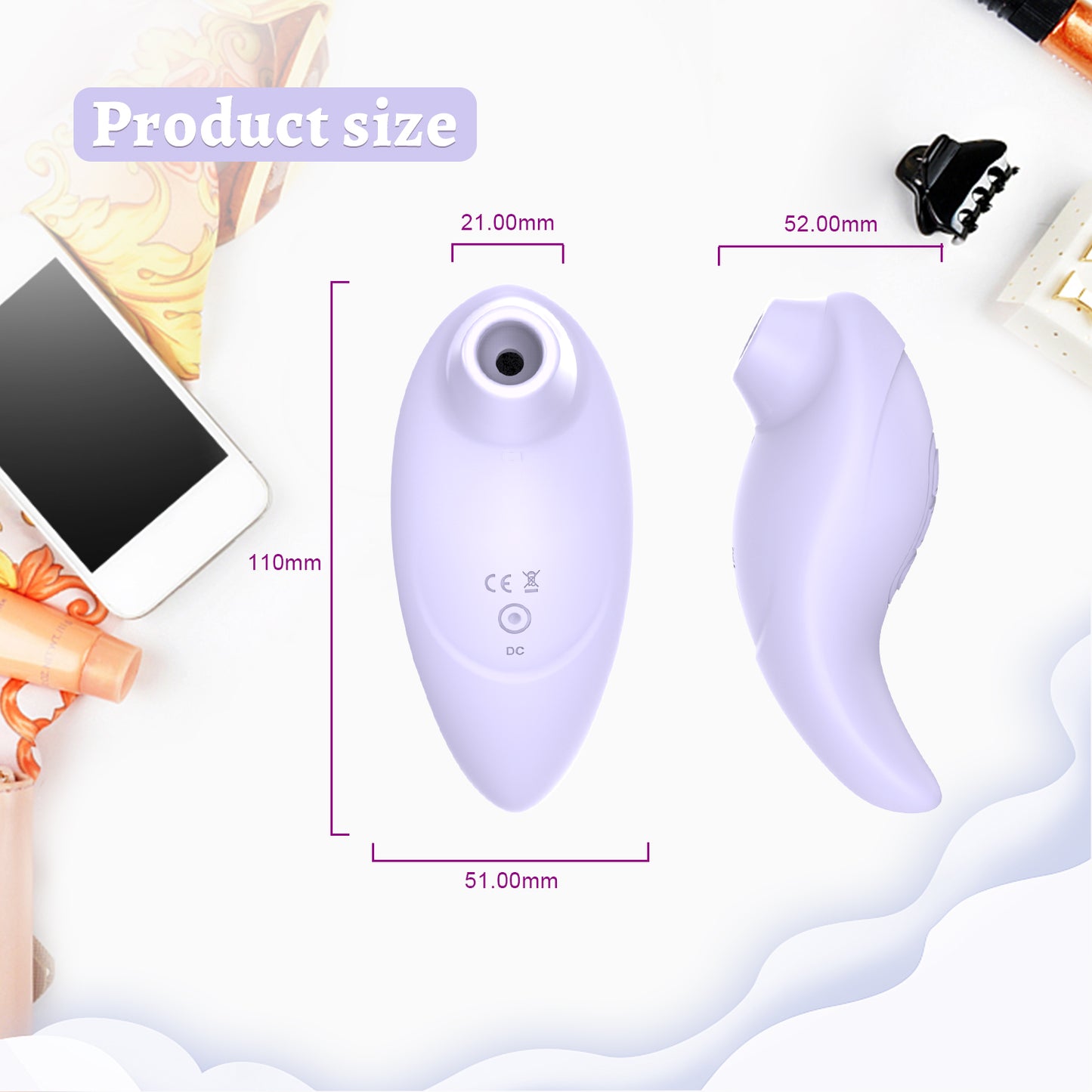 Deeplik Sucking Vibrator Adult Sex Toys - Adult Toys for Women Clitoral Nipple Sucker Vibrators with 10 Sucking & Vibrating Modes, Womens Rose Sex Toy Suction Vibrator for Woman Couples Female