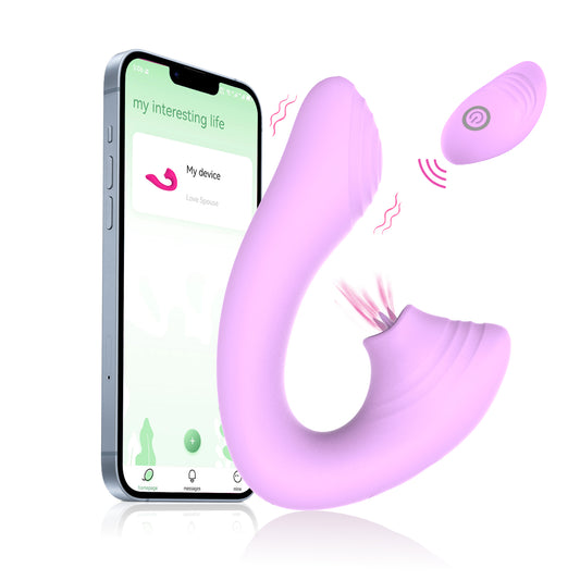 Adult Sex Toys for Women - Sucking Vibrator for Clit - Remote Control Wearable Deeplik for Female, 10 Suction & 10 Vibration Modes Sexual Pleasure Tools for Women Couples