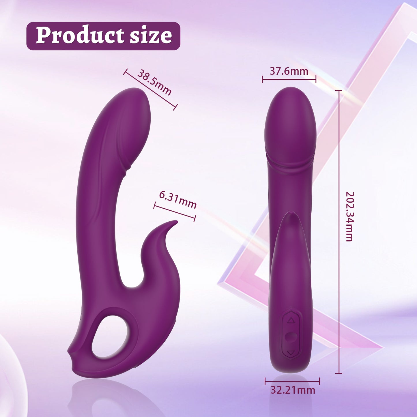 Rabbit G-Spot Vibrator Sex Toy - Clitoral Vibrator Deeplik Sex Toys for Women Clitoral Nipple, 3 in 2 Vibrators with 10 Vibrations, Sex Toy G-Spot Dual Vibrator for Female and Couple