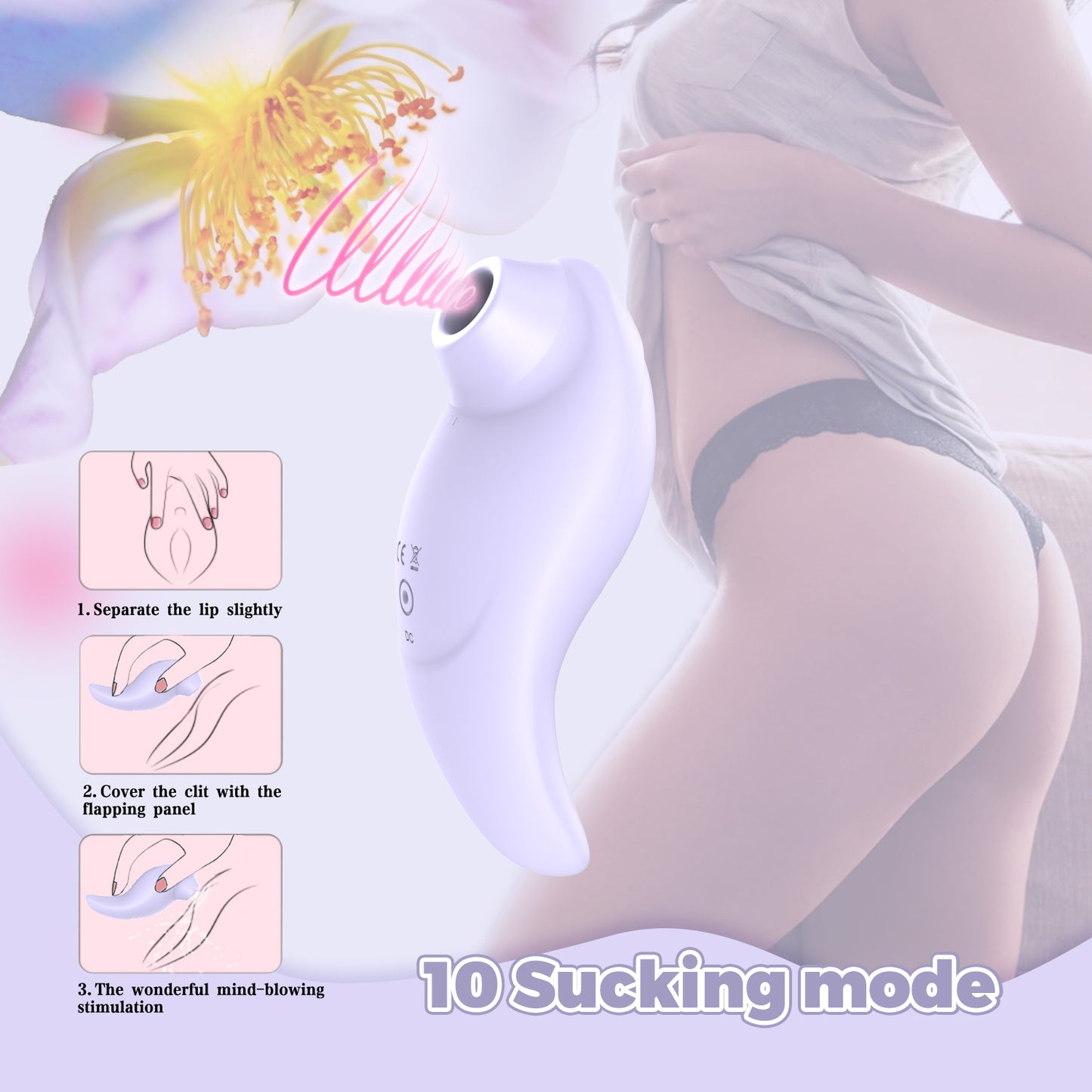 Deeplik Sucking Vibrator Adult Sex Toys - Adult Toys for Women Clitoral Nipple Sucker Vibrators with 10 Sucking & Vibrating Modes, Womens Rose Sex Toy Suction Vibrator for Woman Couples Female