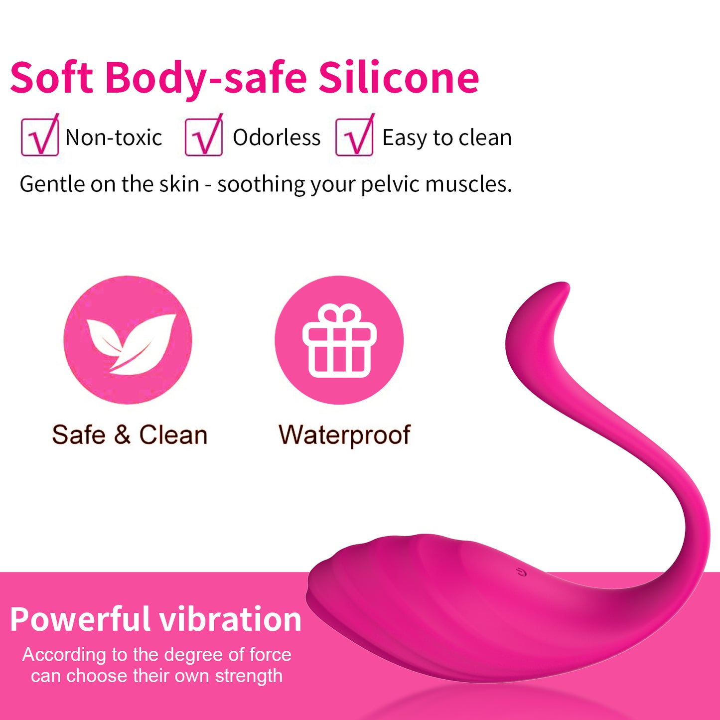 DEEPLIK APP Remote Control G-spot Panty Vibrator, Pink Fun Long Distance Bluetooth Wearable, Rechargerable Adult Sex Toys More Than 10 Vibrations for Women and Couple, Female Toy