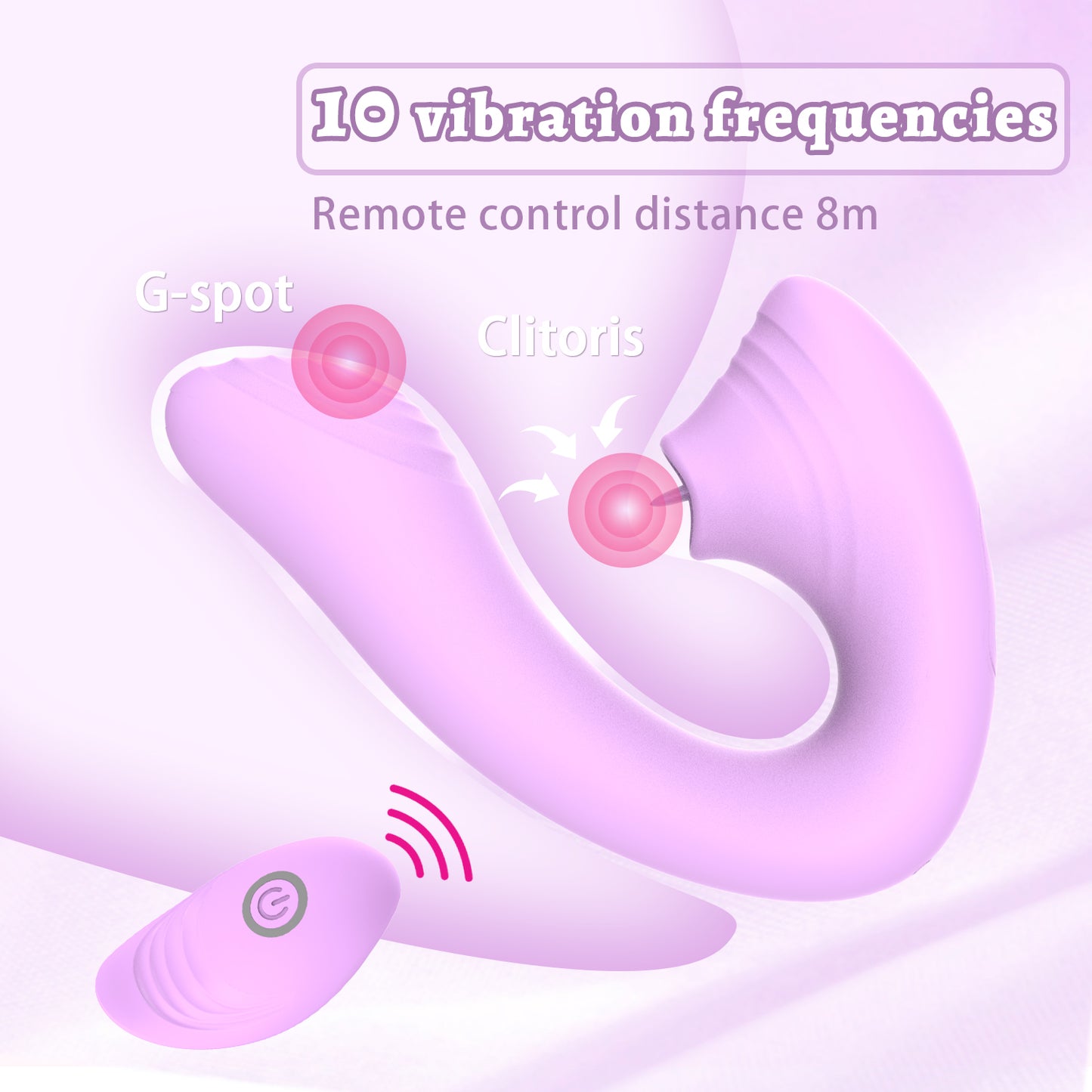 Adult Sex Toys for Women - Sucking Vibrator for Clit - Remote Control Wearable Deeplik for Female, 10 Suction & 10 Vibration Modes Sexual Pleasure Tools for Women Couples