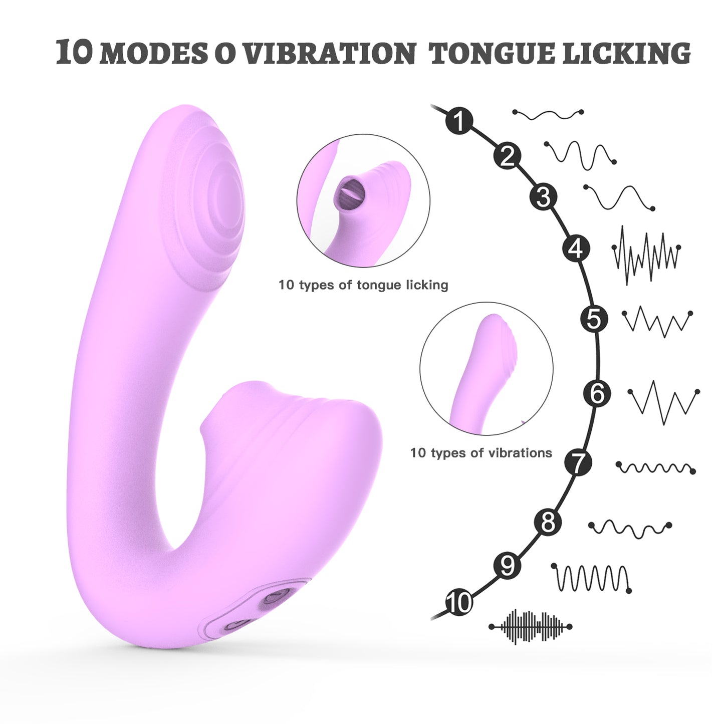 Adult Sex Toys for Women - Sucking Vibrator for Clit - Remote Control Wearable Deeplik for Female, 10 Suction & 10 Vibration Modes Sexual Pleasure Tools for Women Couples